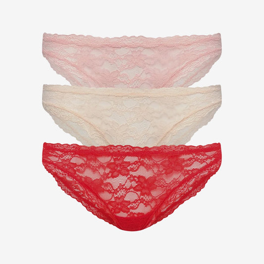 Effortless Lace Bikini 3 Pack