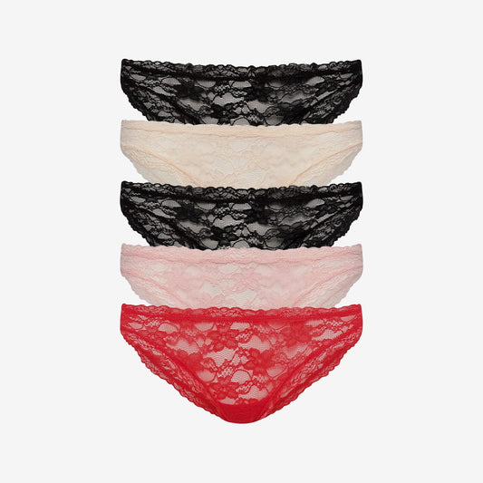 Effortless Lace Bikini 5 Pack