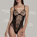 Embroidery Lift Up Teddy Black