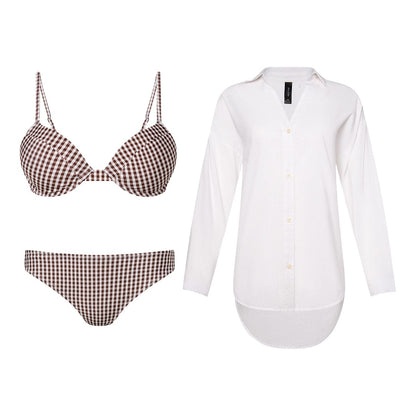 Lift Up & Classic Bikini & Shirt 3-Piece Swim Bundle