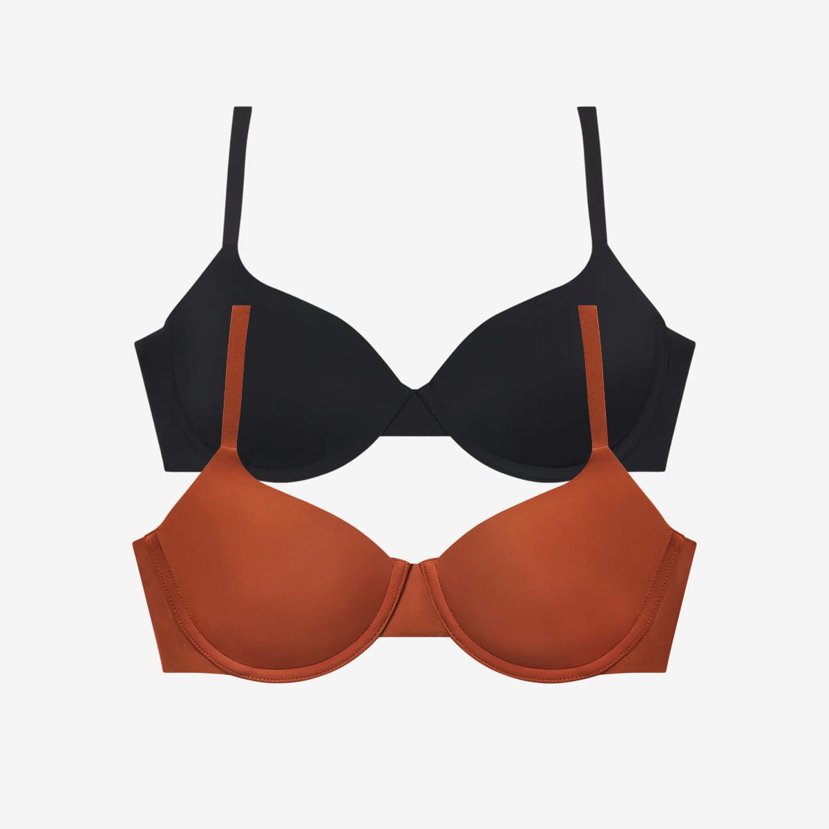 Simply Smooth T-Shirt Bra Duo Terra/Black