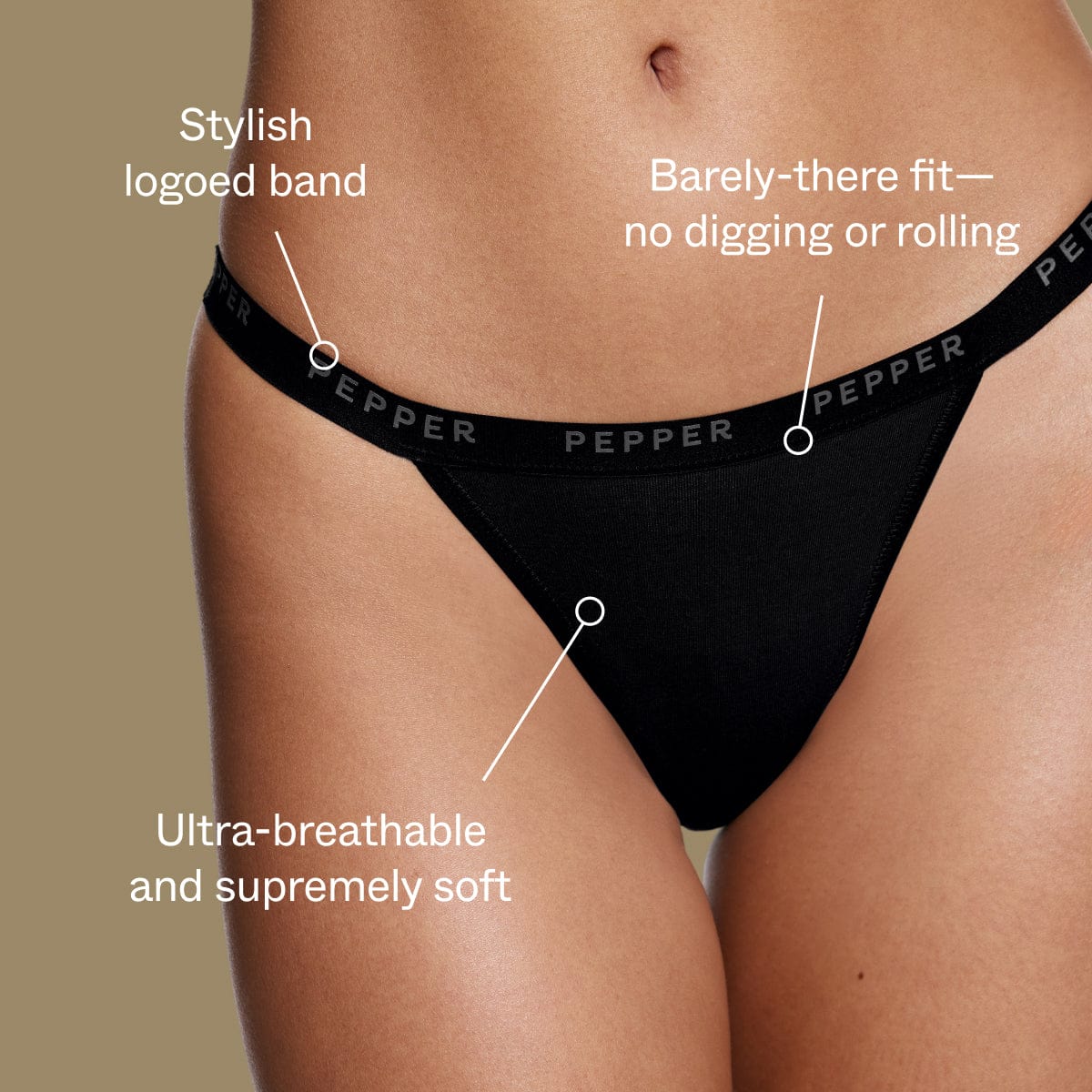 Supima® Cotton String Thong White