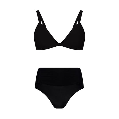 Triangle & High Waisted Bikini 2-Piece Swim Bundle