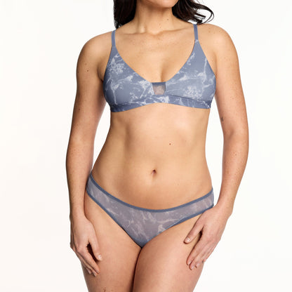 Fine Mesh Bikini Marbled Sky